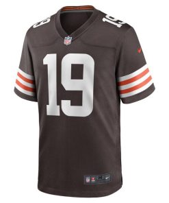 Alternative view of Cedric Tillman Cleveland Browns Nike 2023 NFL Draft Pick Game Jersey - Brown