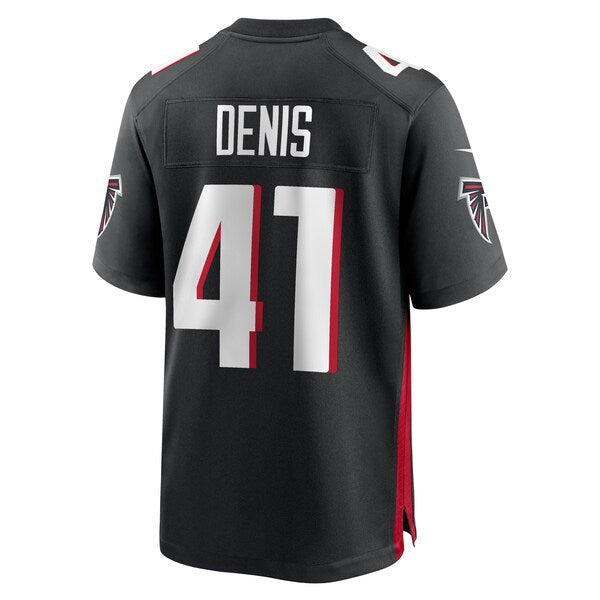Lukas Denis Atlanta Falcons Nike Game Jersey - Black - Image 3