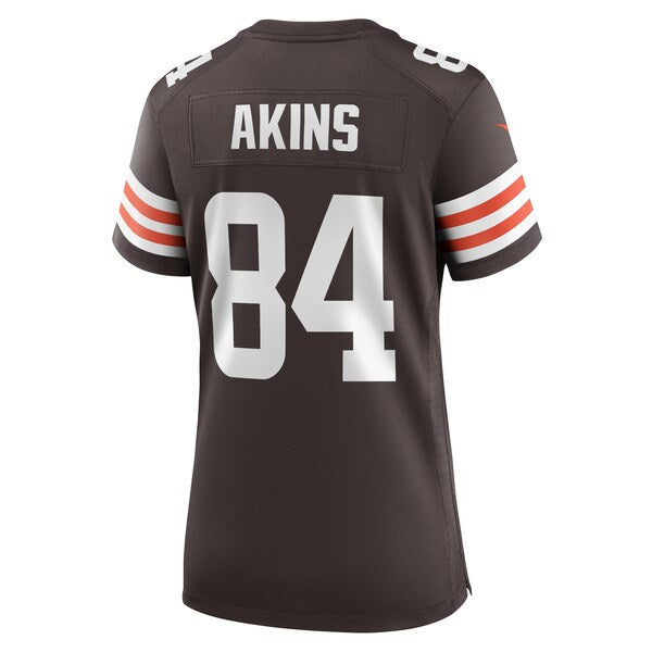 Jordan Akins Cleveland Browns Nike Women's Game Player Jersey - Brown - Image 3