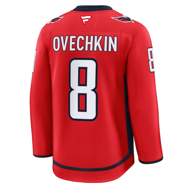 Alexander Ovechkin Washington Capitals Home Premium Jersey - Red/White/Black - Image 6