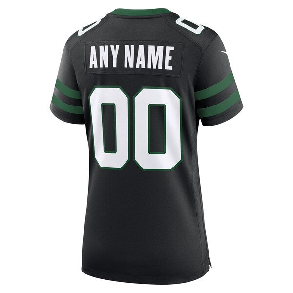 New York Jets Nike Women's Alternate Custom Game Jersey - Legacy Black - Image 3