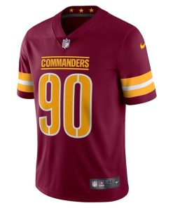 Alternative view of Montez Sweat Washington Commanders Nike Vapor Limited Jersey - Burgundy