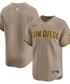 San Diego Padres Nike Alternate Limited Jersey - Khaki/White