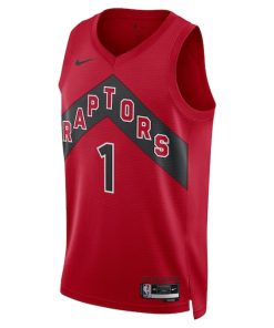 Alternative view of Gradey Dick Toronto Raptors Nike Unisex Swingman Player Jersey - Icon Edition - Red