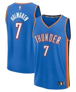 Chet Holmgren Oklahoma City Thunder  Fast Break Replica Player Jersey - Icon Edition - Blue