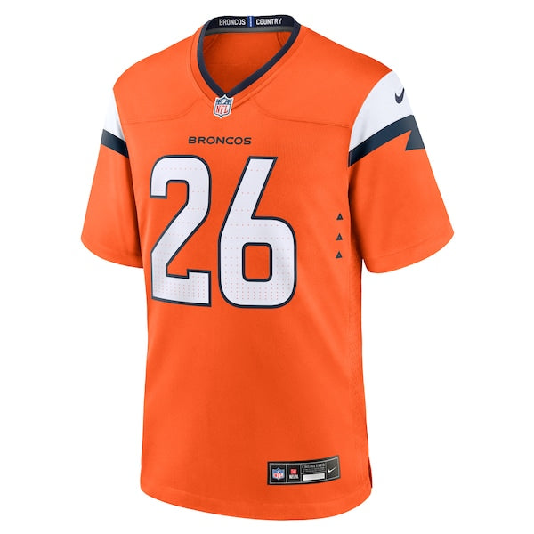 Devon Key Denver Broncos Nike Team Game Jersey - Orange - Image 2