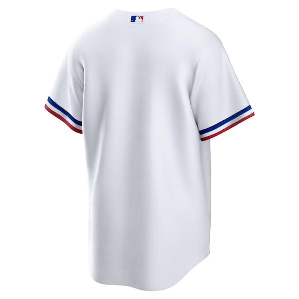 Texas Rangers Nike Home Replica Team Jersey - White - Image 3