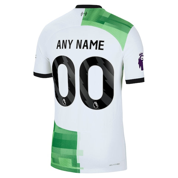 Liverpool Nike 2023/24 Away Authentic Custom Jersey - White - Image 3