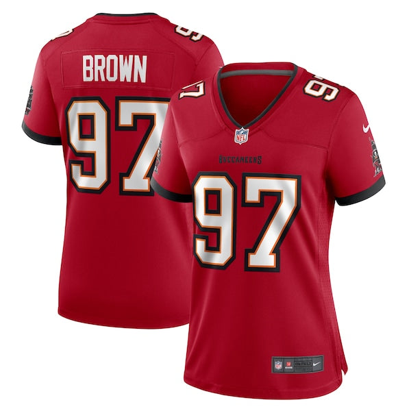 Earnest Brown IV Tampa Bay Buccaneers Nike Women's Game Jersey - Red - Image 2