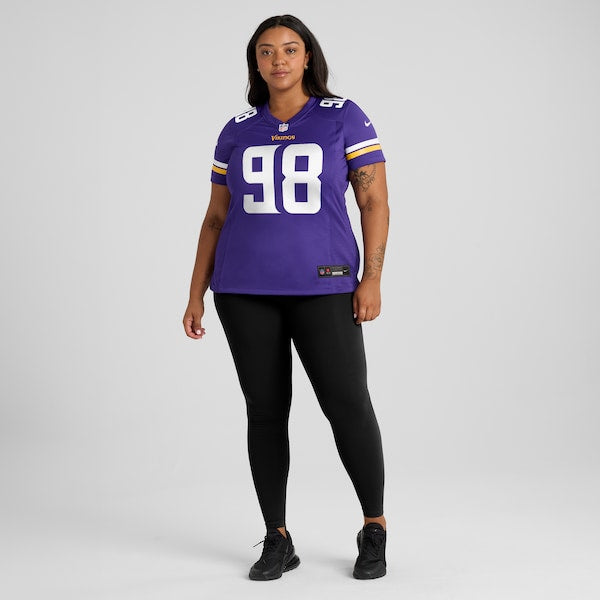 Javon Hargrave Minnesota Vikings Nike Women's Team Game Jersey - Purple - Image 6