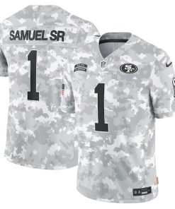 Deebo Samuel Sr San Francisco 49ers Nike 2024 Salute to Service Limited Jersey - Arctic Camo