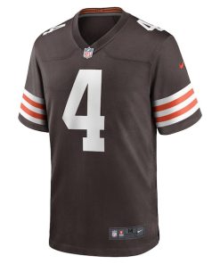 Alternative view of Deshaun Watson Cleveland Browns Nike Game Jersey - Brown