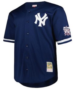 Alternative view of Derek Jeter New York Yankees  Big & Tall Cooperstown Collection Mesh Batting Practice Jersey - Navy