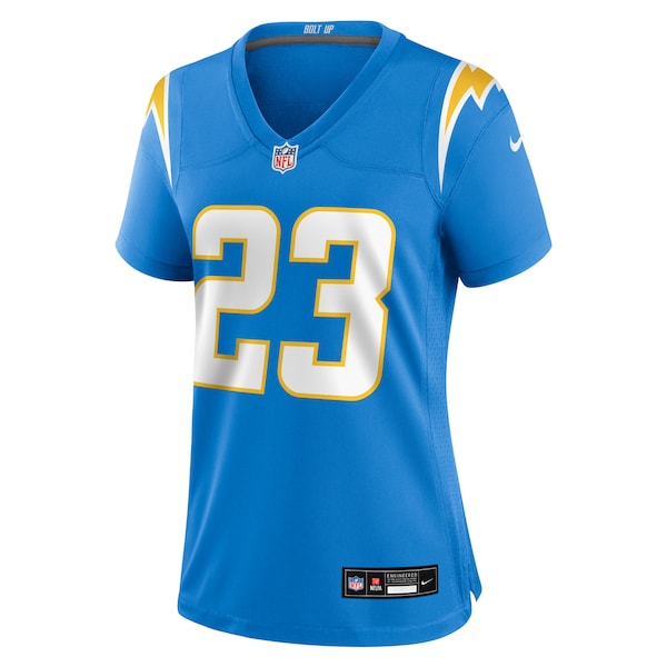 Tony Jefferson Los Angeles Chargers Nike Women's Team Game Jersey - Powder Blue - Image 3