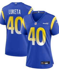 Jesse Luketa Los Angeles Rams Nike Women's Team Game Jersey -  Royal