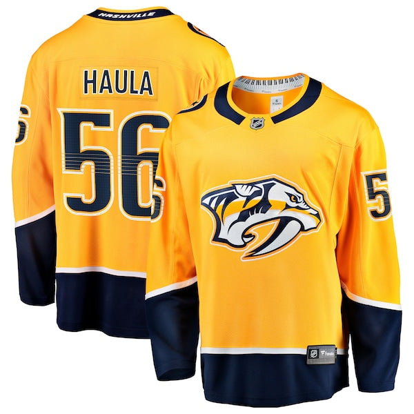Erik Haula Nashville Predators Home Breakaway Jersey - Gold
