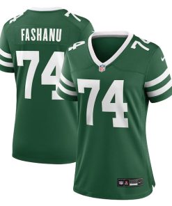Olu Fashanu New York Jets Nike Women's Team Game Jersey - Legacy Green