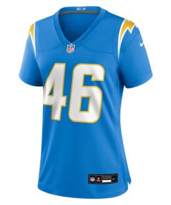 Alternative view of Nikko Reed Los Angeles Chargers Nike Women's Team Game Jersey -  Powder Blue