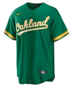 Alternative view of Esteury Ruiz Oakland Athletics Nike Alternate Replica Jersey - Kelly Green