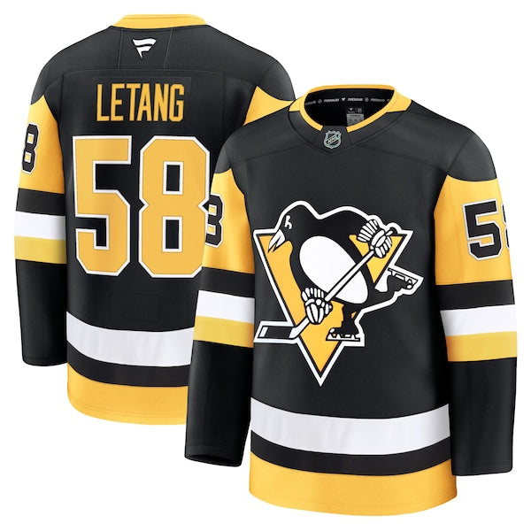 Kris Letang Pittsburgh Penguins Home Premium Jersey - Black