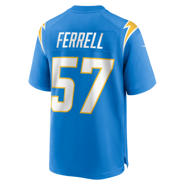 Clelin Ferrell Los Angeles Chargers Nike Team Game Jersey - Powder Blue - Image 4