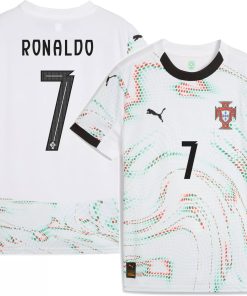 2025 PUMA Cristiano Ronaldo Portugal Youth Away Authentic Jersey