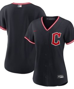 Cleveland Guardians Nike Women's Alternate Replica Jersey - Navy/Red