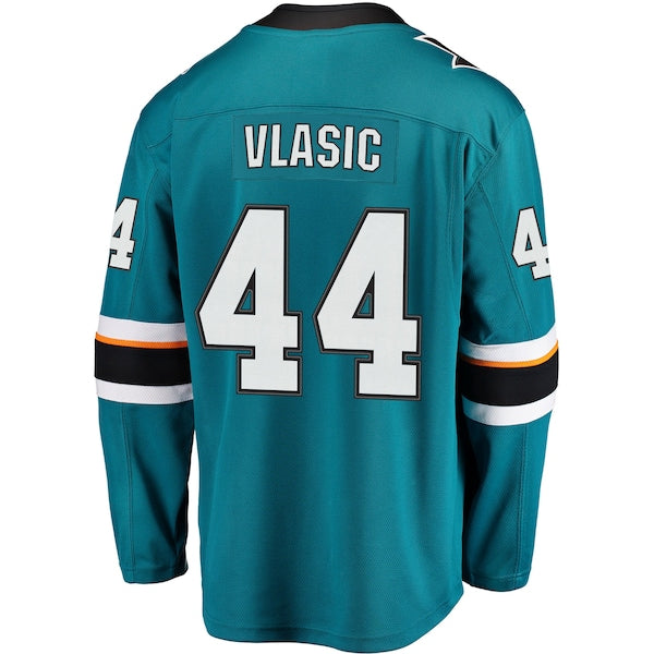 Marc-Edouard Vlasic San Jose Sharks Premier Breakaway Player Jersey - Teal/Black - Image 5