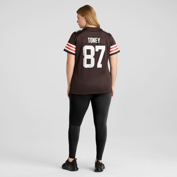 Kadarius Toney Cleveland Browns Nike Women's Team Game Jersey - Brown - Image 6