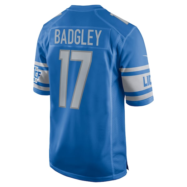 Michael Badgley Detroit Lions Nike Home Game Player Jersey - Blue - Image 3