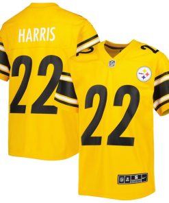 Najee Harris Pittsburgh Steelers Nike Youth Inverted Game Jersey - Gold