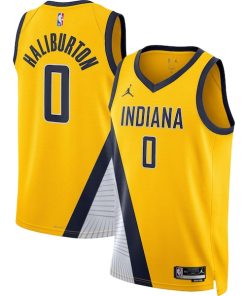 Tyrese Haliburton Indiana Pacers Jordan Brand Unisex Swingman Jersey - Statement Edition - Gold