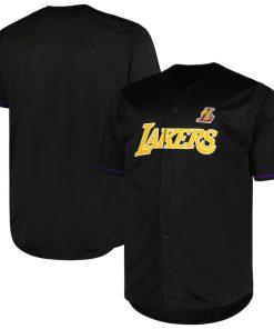 Los Angeles Lakers Profile Big & Tall Pop Jersey - Black