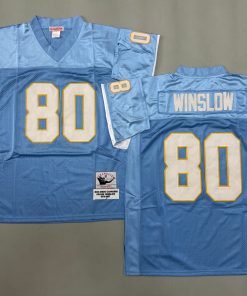Kellen Winslow San Diego Chargerss Authentic Throwback Retired Player Jersey
