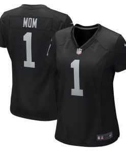 Number 1 Mom Las Vegas Raiders Nike Women's Game Jersey - Black