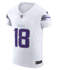 Alternative view of Justin Jefferson Minnesota Vikings Nike Alternate Vapor F.U.S.E. Elite Player Jersey - White