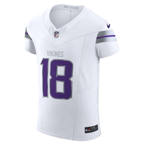 Justin Jefferson Minnesota Vikings Nike Alternate Vapor F.U.S.E. Elite Player Jersey - White - Image 2