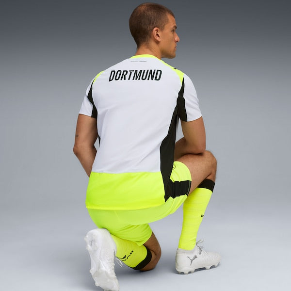 Borussia Dortmund Puma 2025/26 Away Authentic Jersey - Gray/Yellow - Image 4