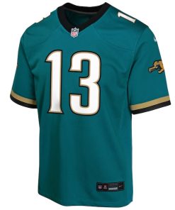 Alternative view of Christian Kirk Jacksonville Jaguars Nike Youth Prowler Throwback Player Game Jersey - Teal