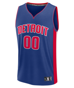 Alternative view of Detroit Pistons  Fastbreak Custom Jersey - Icon Edition - Blue