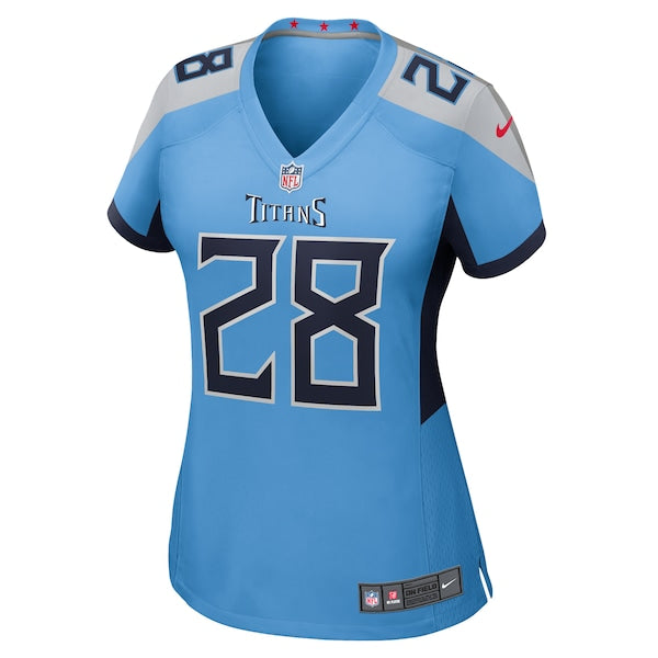 Kalel Mullings Tennessee Titans Nike Women's Team Game Jersey - Light Blue - Image 2