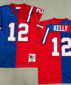 Jim Kelly Buffalo Bills Authentic Split Throwback Retired Player Jersey