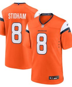 Alternative view of Jarrett Stidham Denver Broncos Nike Team Game Jersey -  Orange