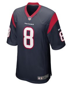 Alternative view of John Metchie III Houston Texans Nike Game Player Jersey - Navy