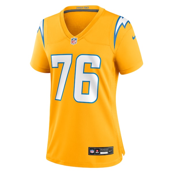 Joe Alt Los Angeles Chargers Nike Women's Alternate Charger Power Game Jersey - Gold - Image 2