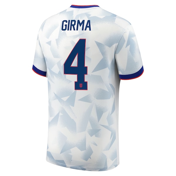 Naomi Girma USMNT Nike Youth 2025 Home Replica Player Jersey - White - Image 3