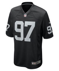 Alternative view of Janarius Robinson Las Vegas Raiders Nike Team Game Jersey -  Black