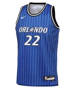 Alternative view of Franz Wagner Orlando Magic Nike Youth Icon Edition Swingman Jersey - Blue