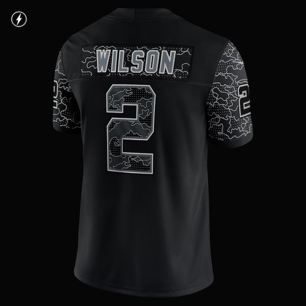Zach Wilson New York Jets Nike RFLCTV Limited Jersey - Black - Image 7