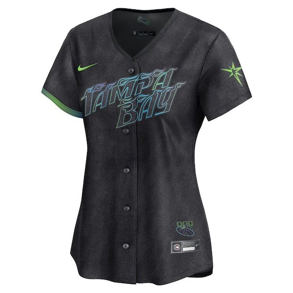 Randy Arozarena Tampa Bay Rays Nike Women's 2024 City Connect Limited Player Jersey - Charcoal - Image 2